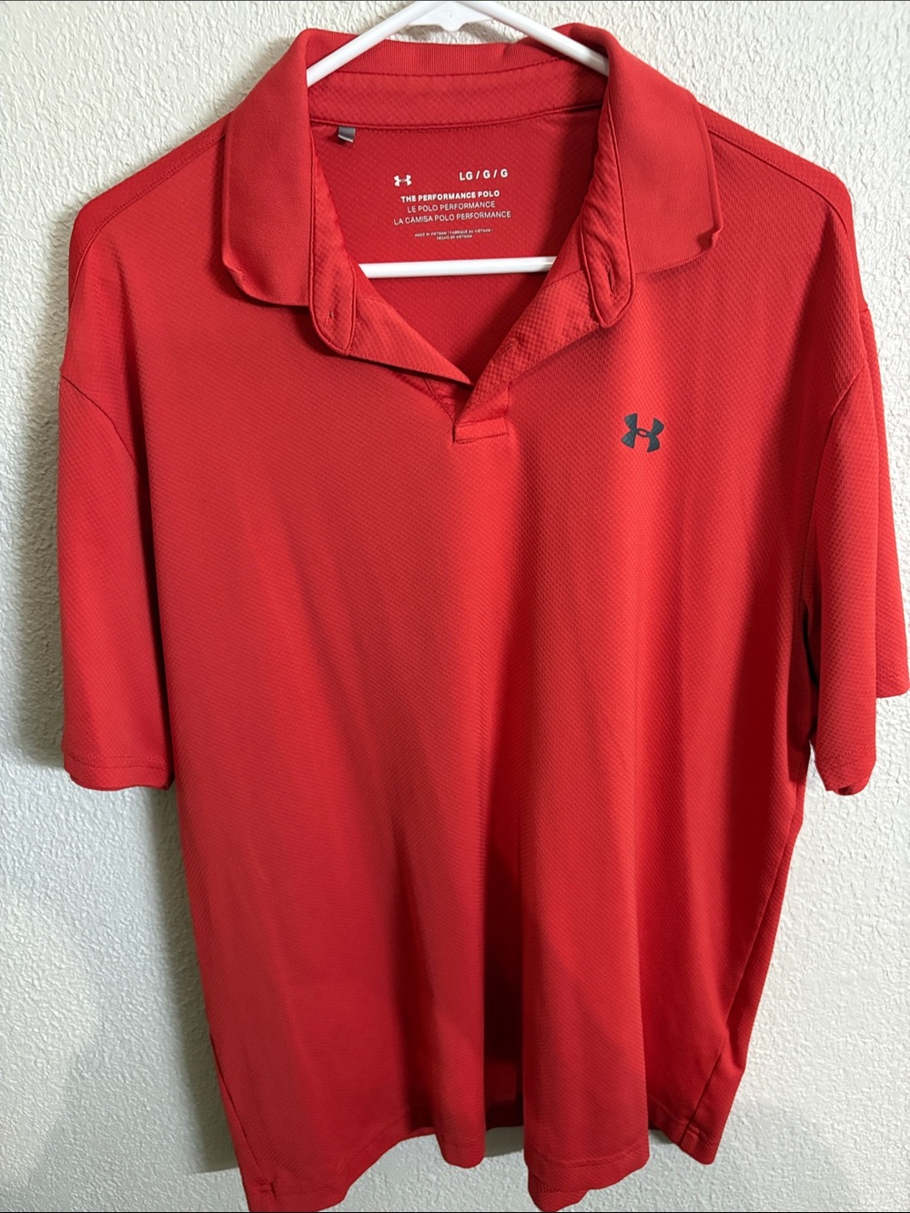 Under Armour Red Men’s Performance Polo with Logo